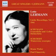 Great Singers - Lotte Lehman: Lieder Recordings Volume 3 