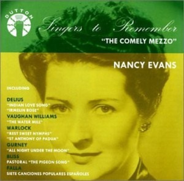 Nancy Evans: The Comely Mezzo