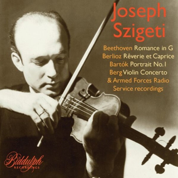 Szigeti: AFRS Recordings & Live Performances | Biddulph 850452