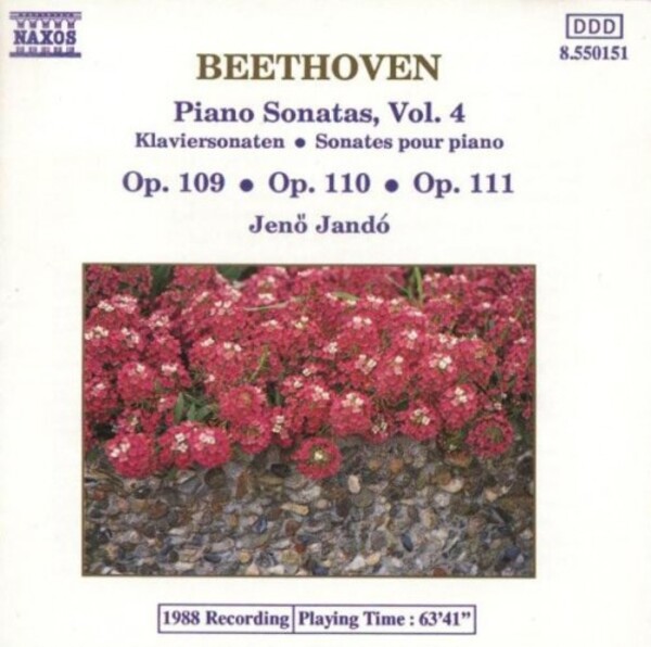 Beethoven, Jen� Jand� - Piano Sonatas, Vol. 4