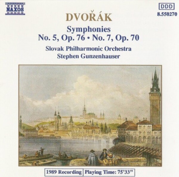 Dvorak, Slovak Philharmonic Orchestra, Stephen Gunzenhauser - Symphonies No.5, Op. 76  No. 7, Op. 70