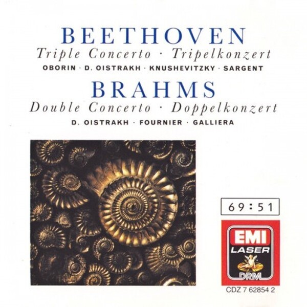Beethoven, Brahms - Oistrakh, Sargent, Galliera - Triple Concerto & Double Concerto